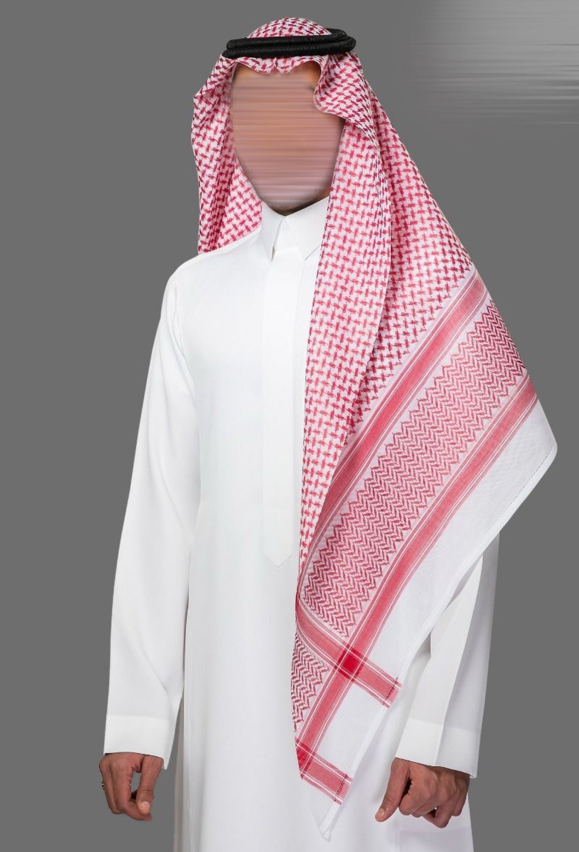 Shemagh Prestige May Fair Rouge et Blanc