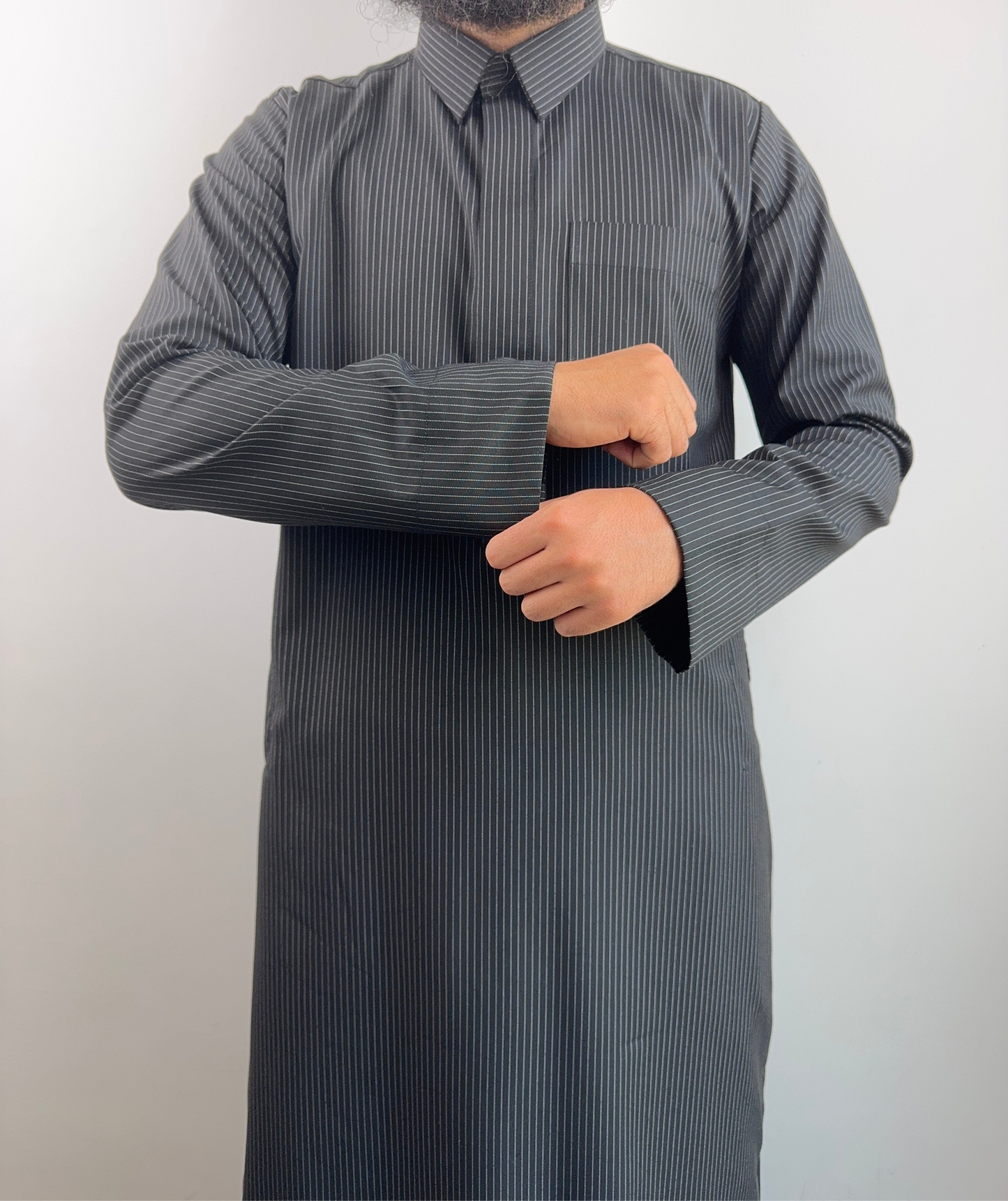 Qamis Prestige à Rayures