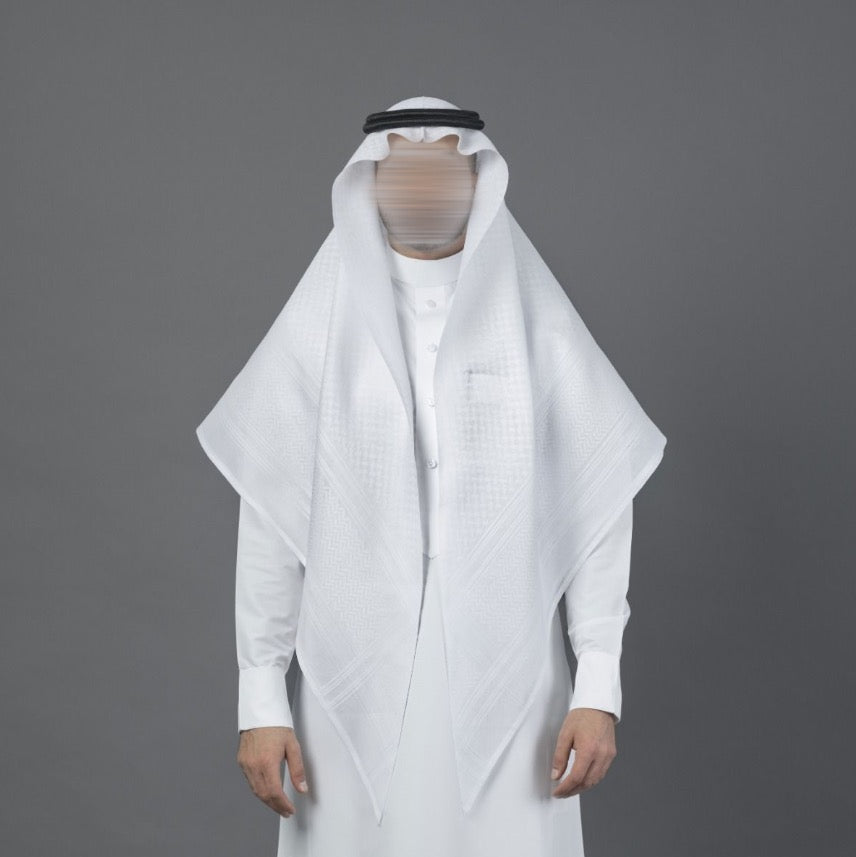 Shemagh Al-BASSAM MAYFAIR White