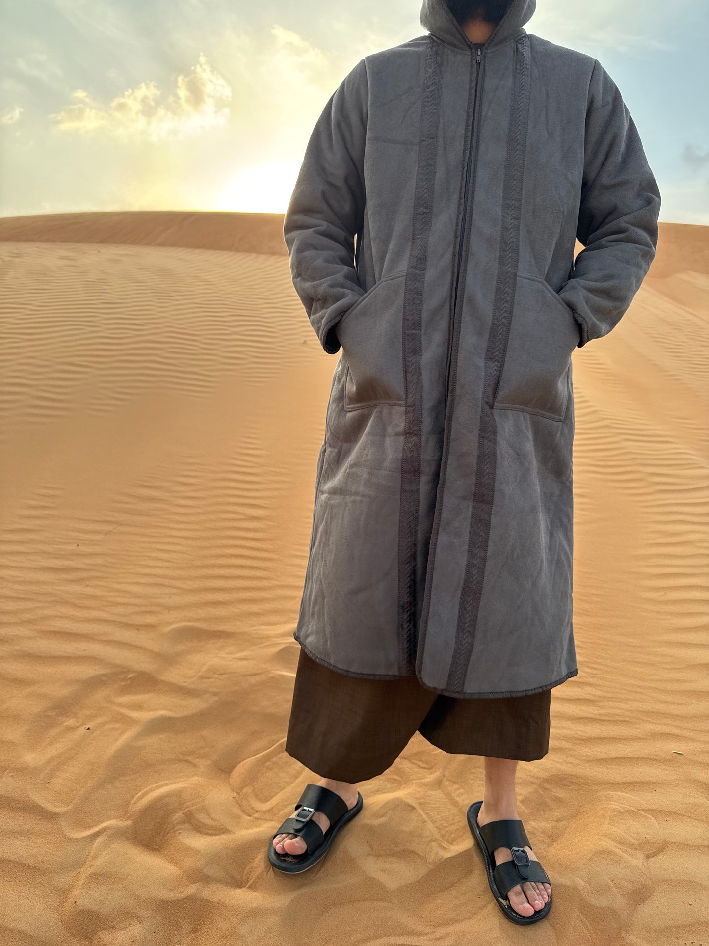 Manteau Sahara Premium (Farwa d'Hiver Emirati 🇦🇪❄️ )