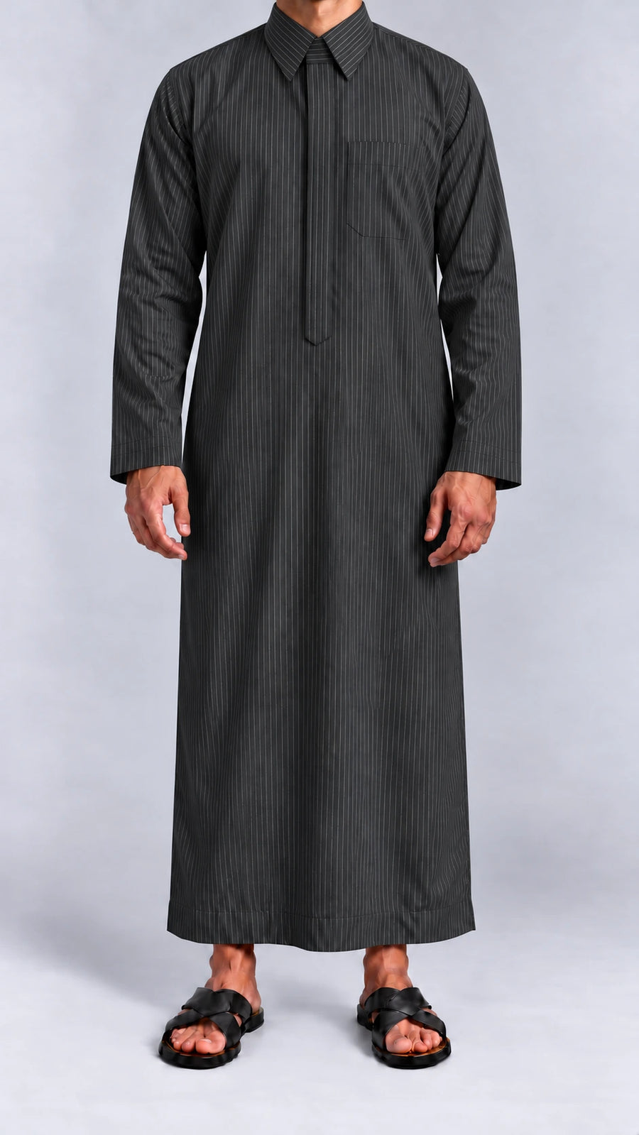 Qamis Prestige à Rayures