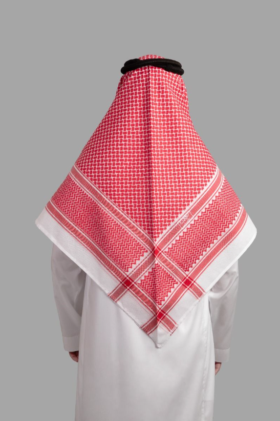 Shemagh Al-BASSAM Rouge Vif