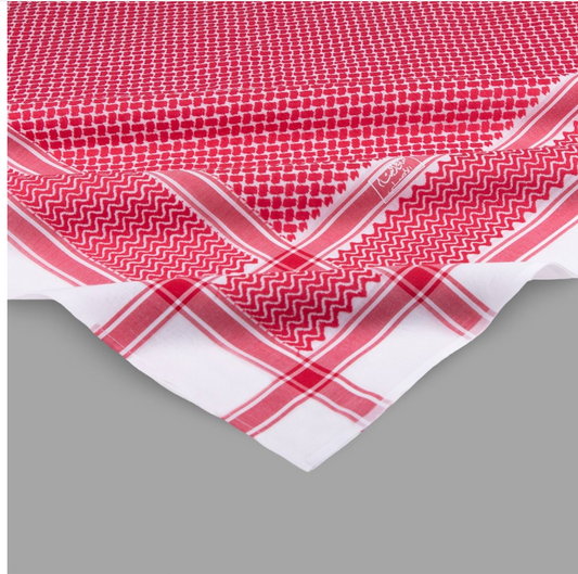 Shemagh Al-BASSAM Rouge Vif