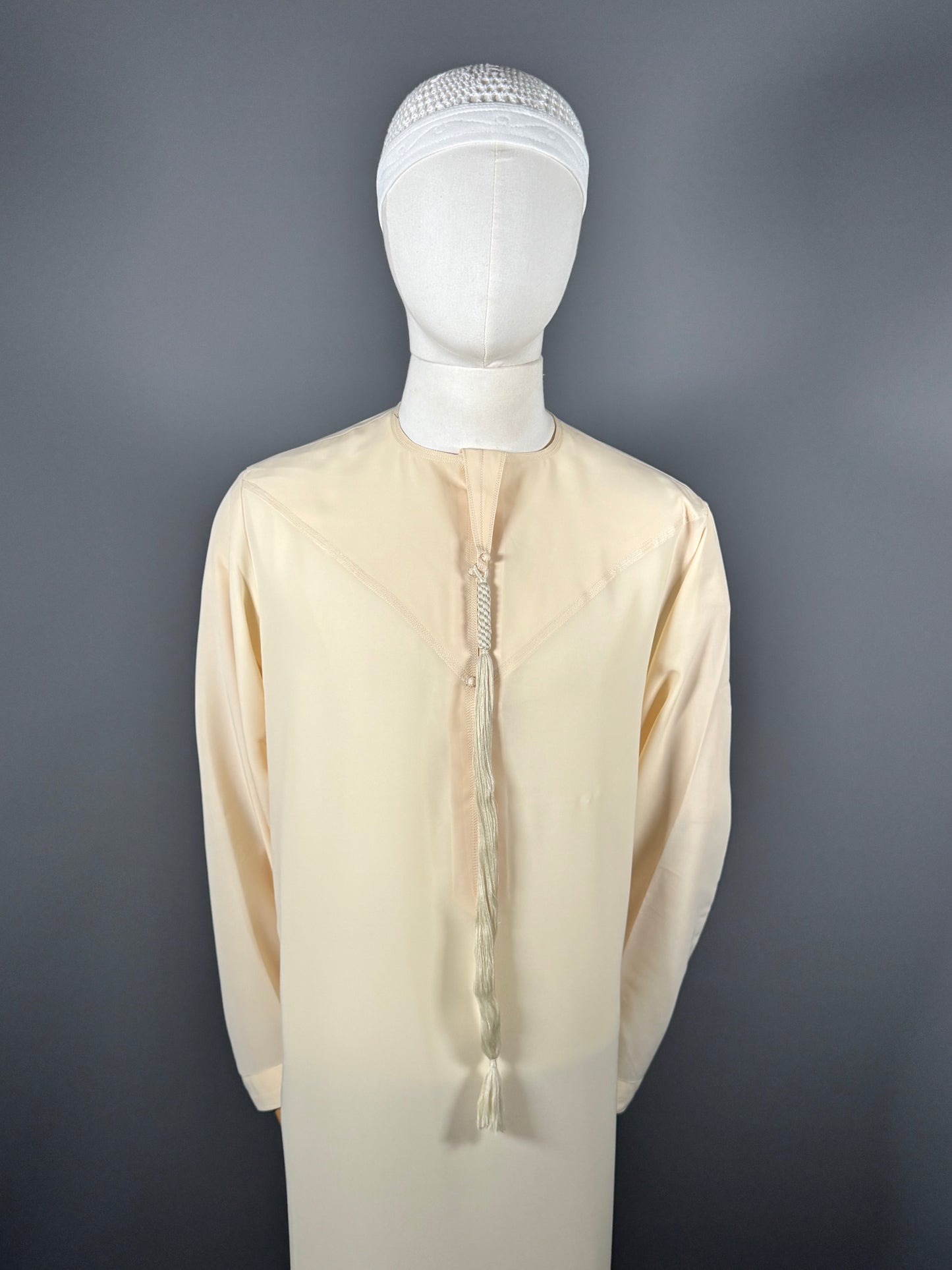 QAMIS EMIRATI BEIGE/PECHE - PETIT PRIX