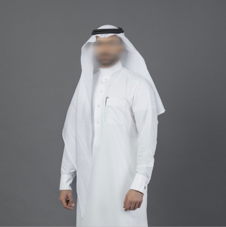 Shemagh Al-BASSAM Plus Breeze White