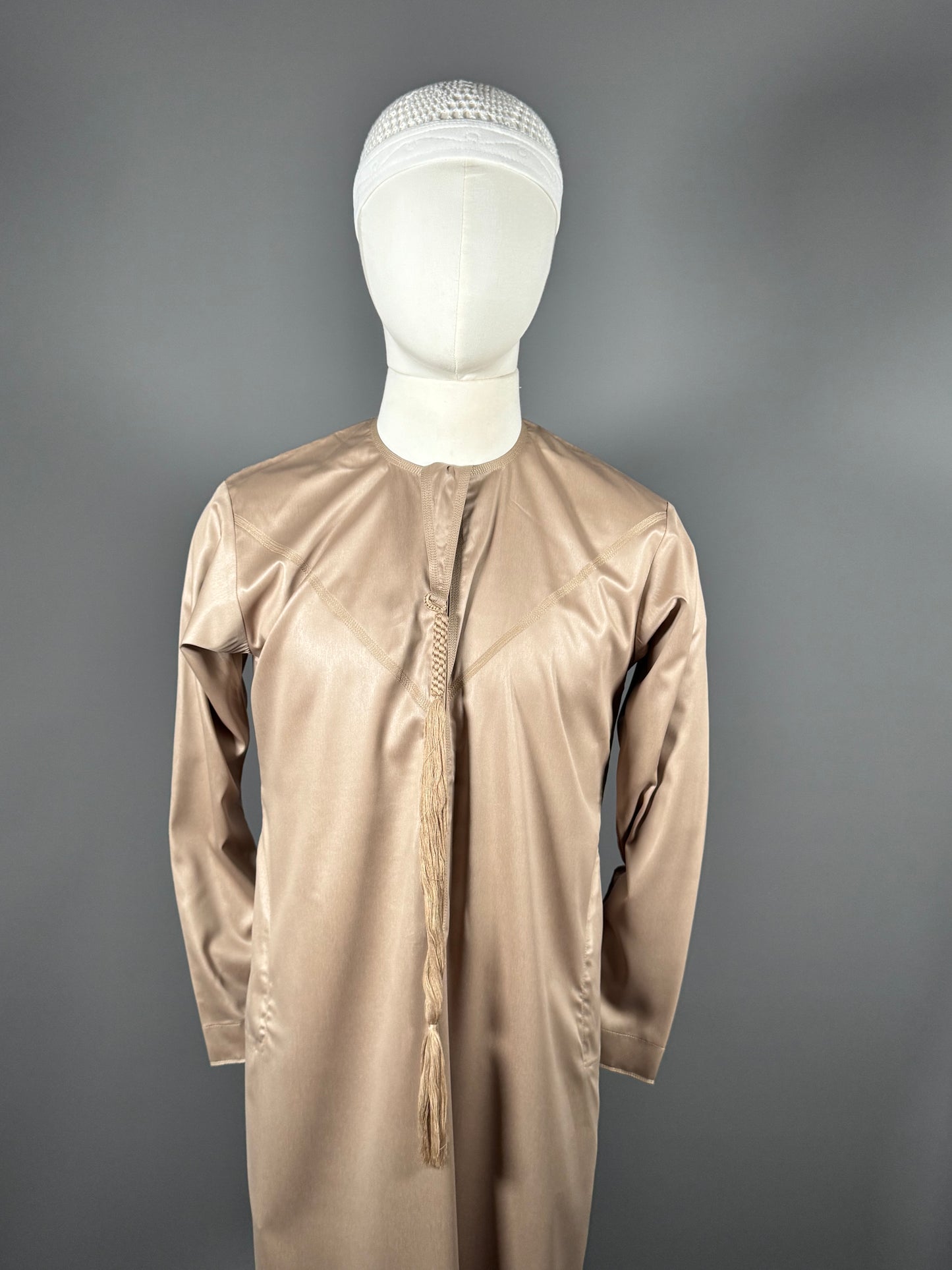 QAMIS EMIRATI TAUPE SATINE - PETIT PRIX