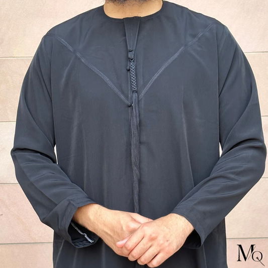 Qamis Emirati Classic Noir