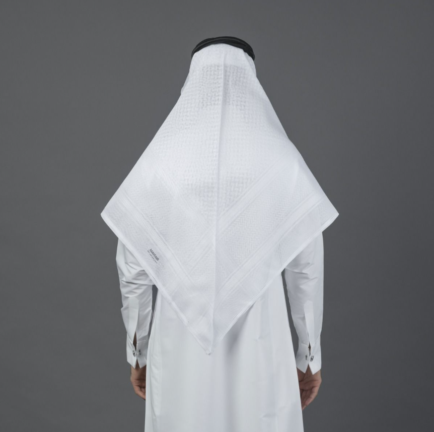 Shemagh Al-BASSAM MAYFAIR White