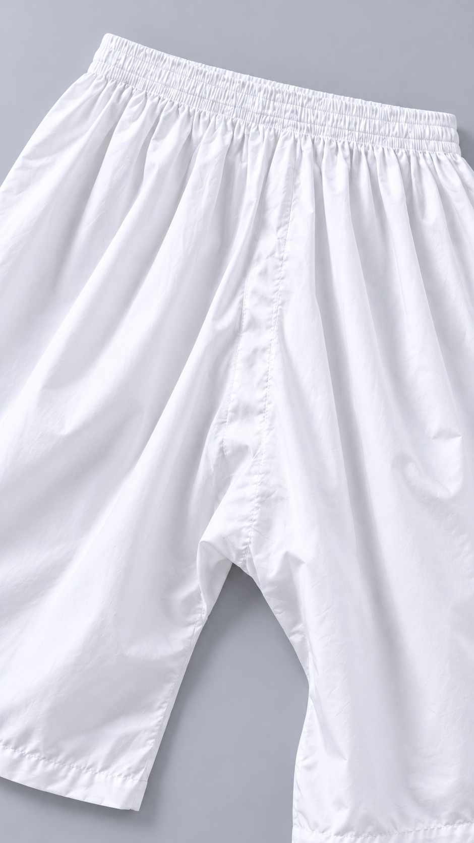 sarouel standard blanc short — Ceinture et coton