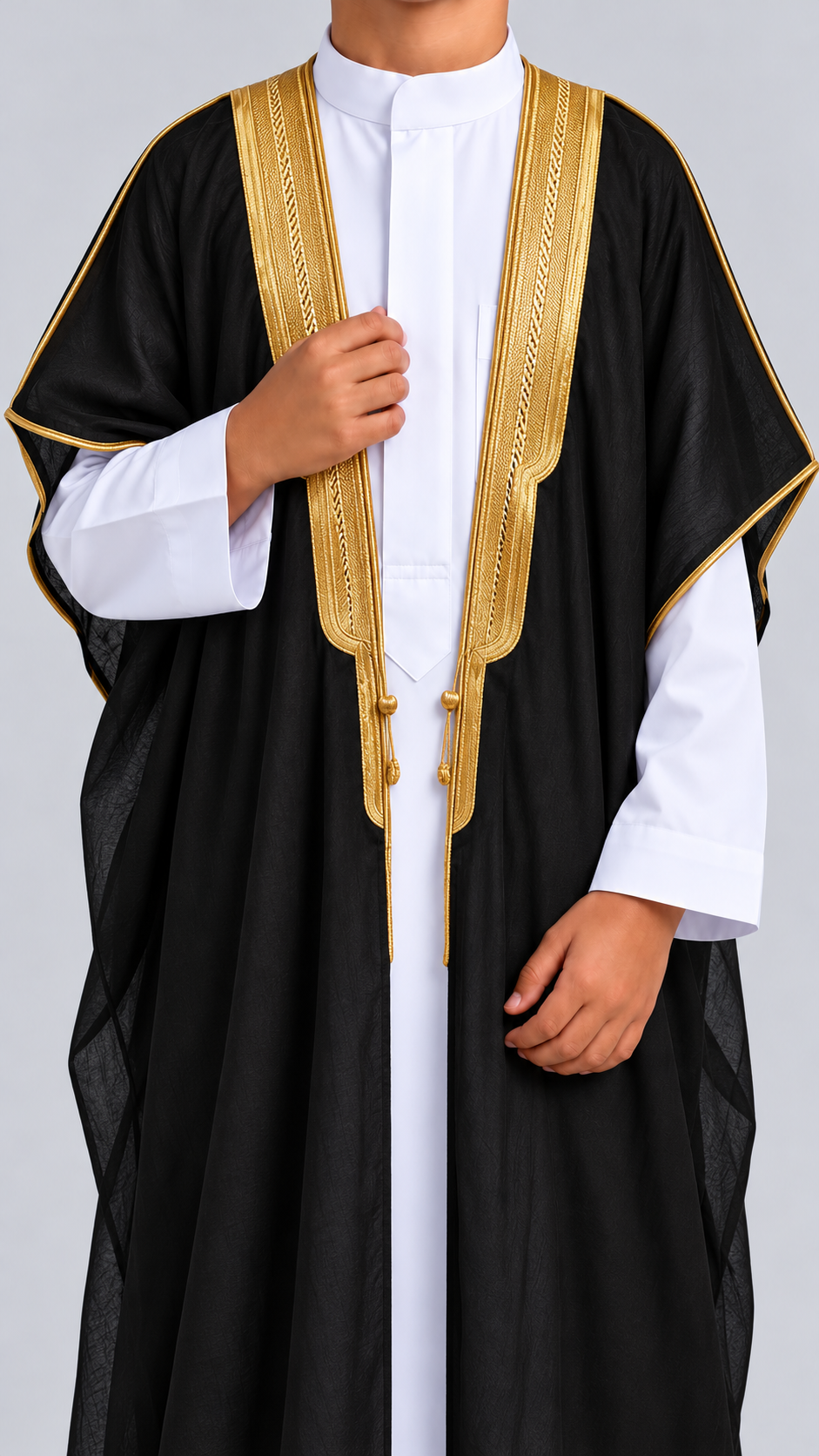 bisht enfant noir — Details