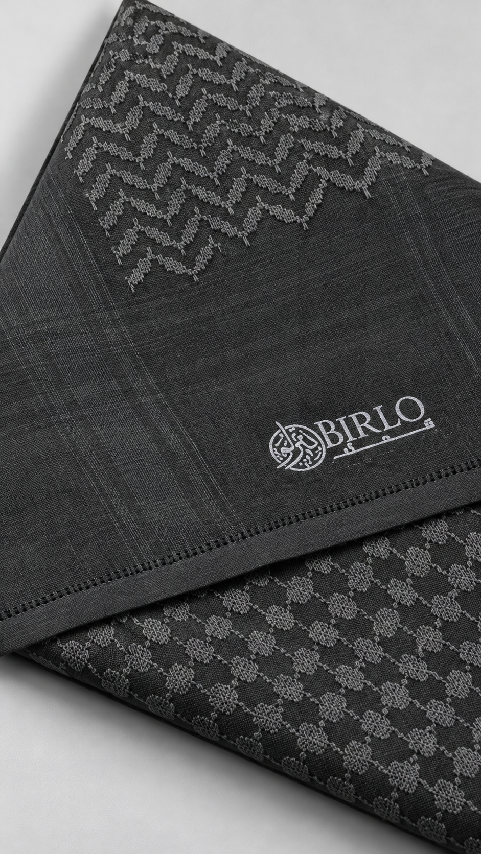 birlo gris fonce — Tissage et finition