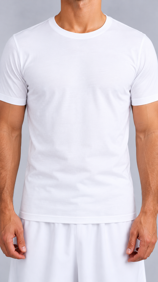 tshirt blanc — T-shirt porté de face