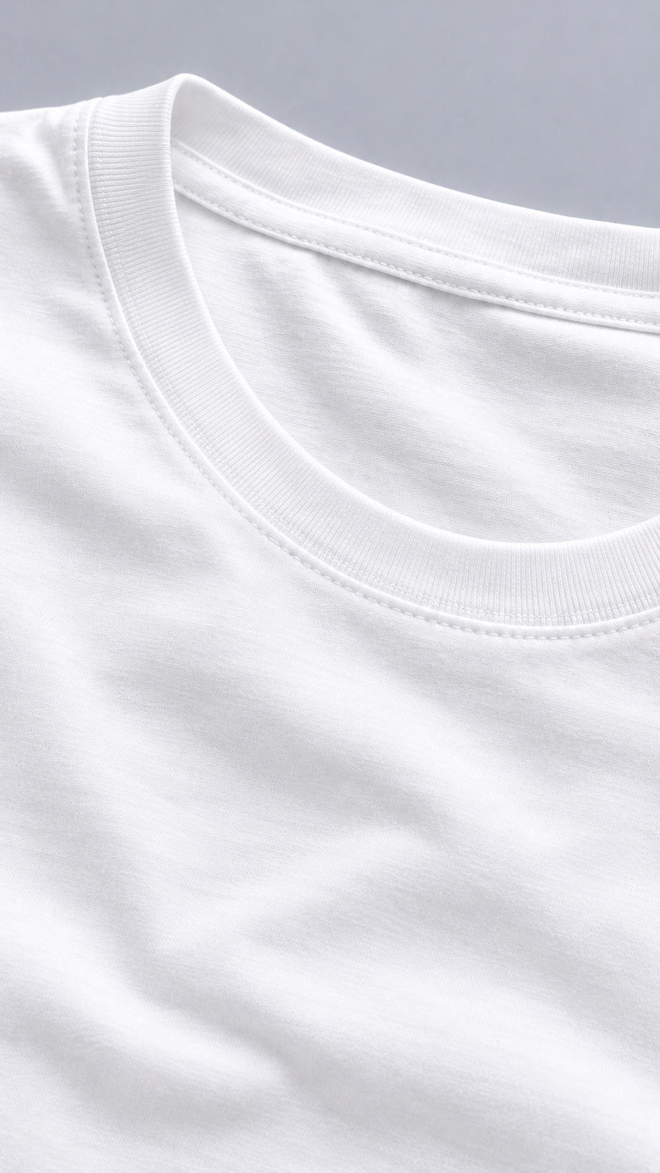 tshirt blanc — Col et jersey