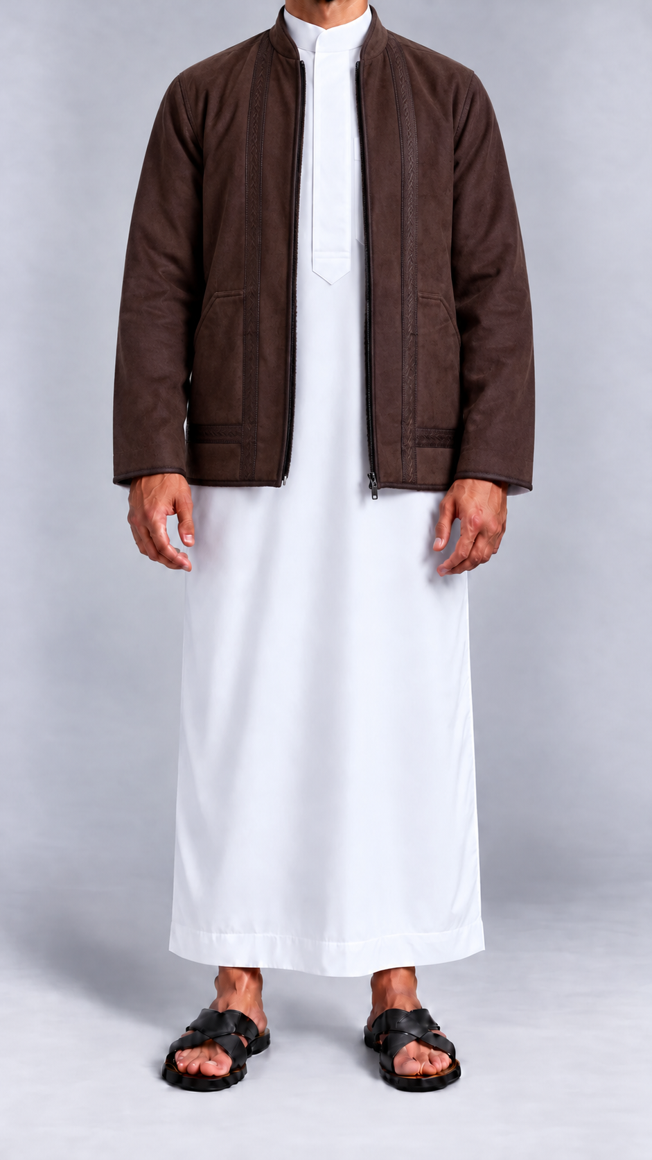 al qudra classic marron fonce — Face