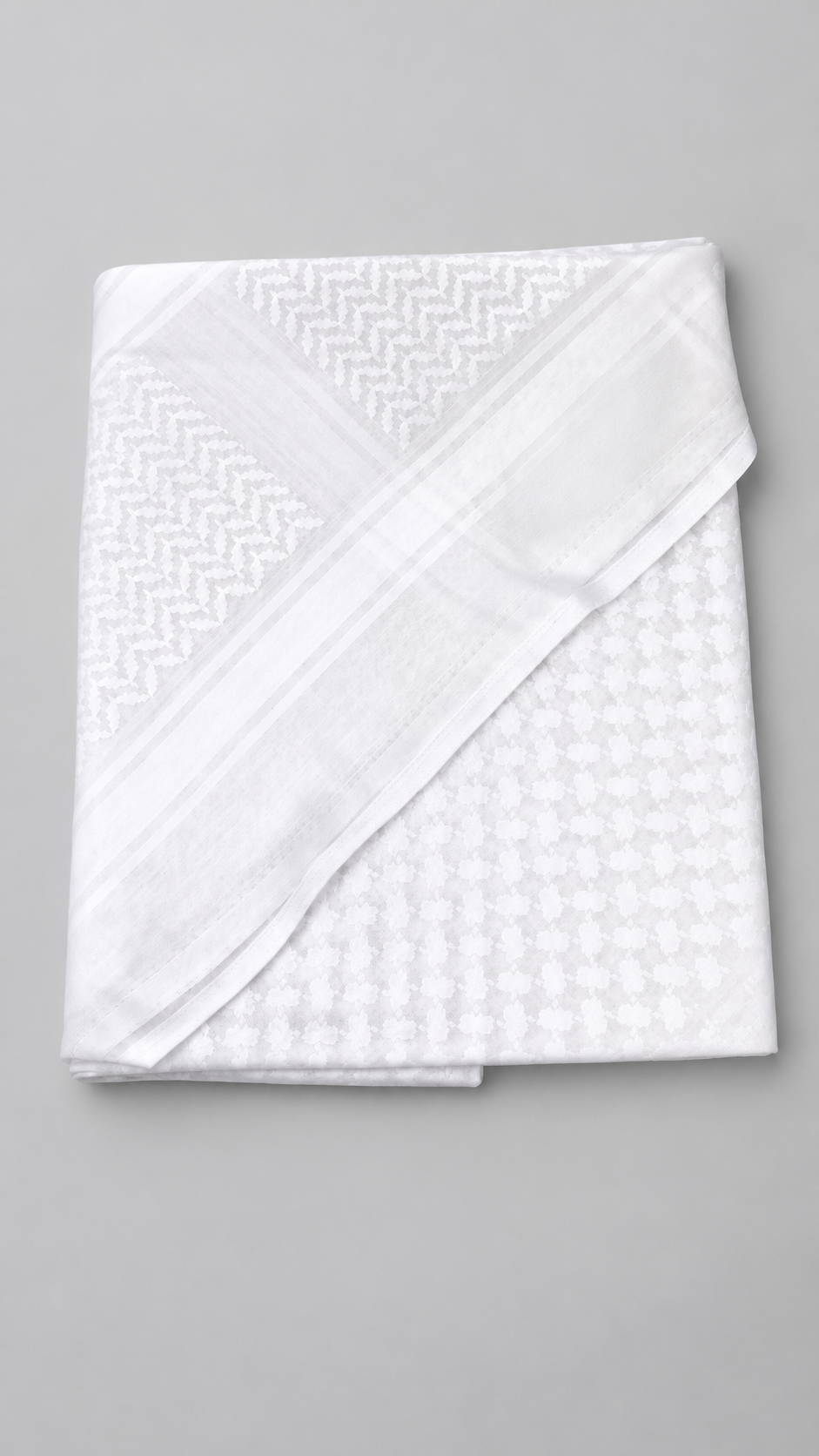 shemagh emirati blanc — Produit plié