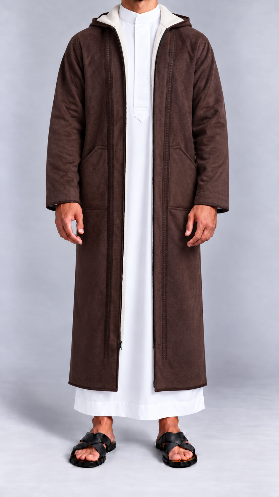 sahara premium marron fonce interieur blanc — Face