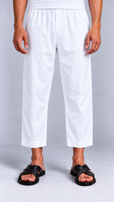 White Standard Harem Pants