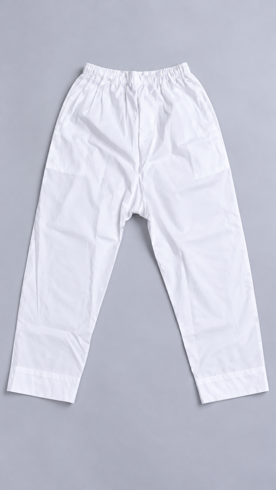 sarouel standard blanc pantacourt — Pantacourt à plat