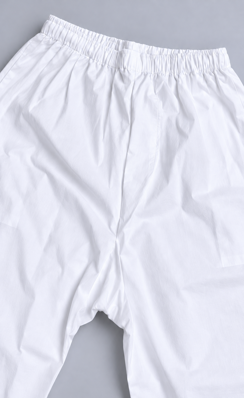 sarouel standard blanc pantacourt — Ceinture et coton