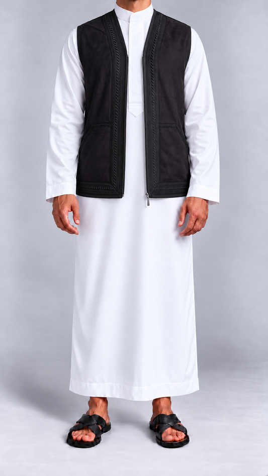 veste al qudra noir — Face