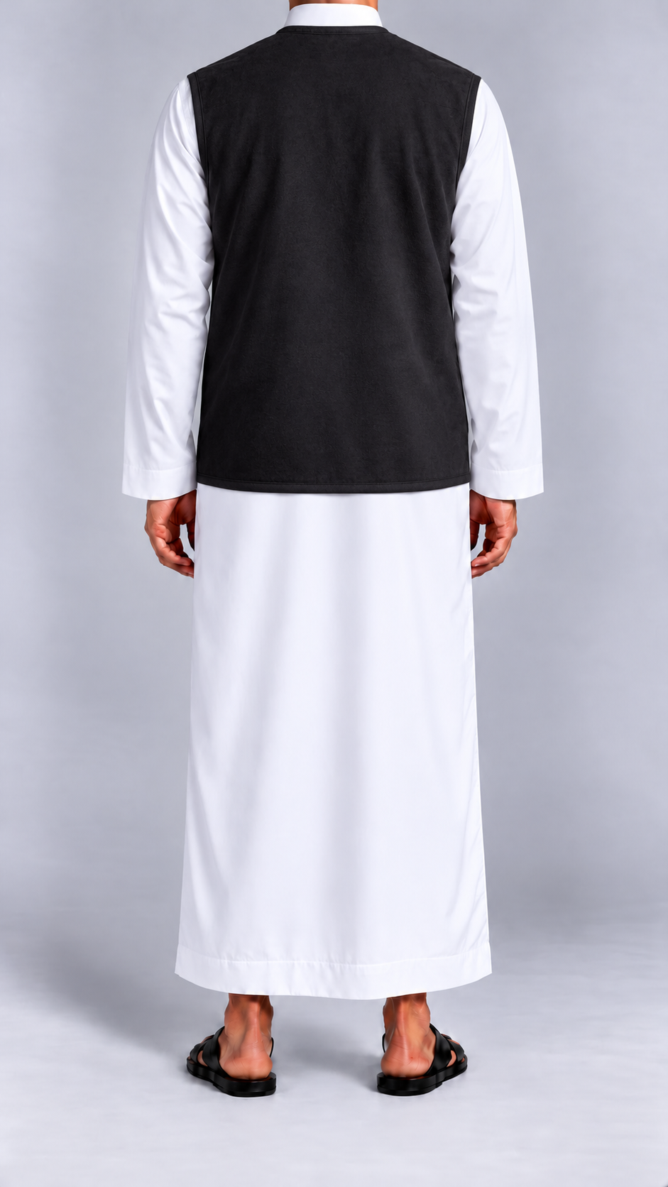 veste al qudra noir — Dos