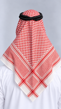 Shemagh Saoudien (rouge et blanc)