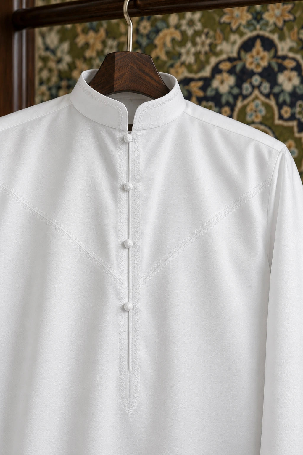 bahreini elite blanc cintre tapisserie