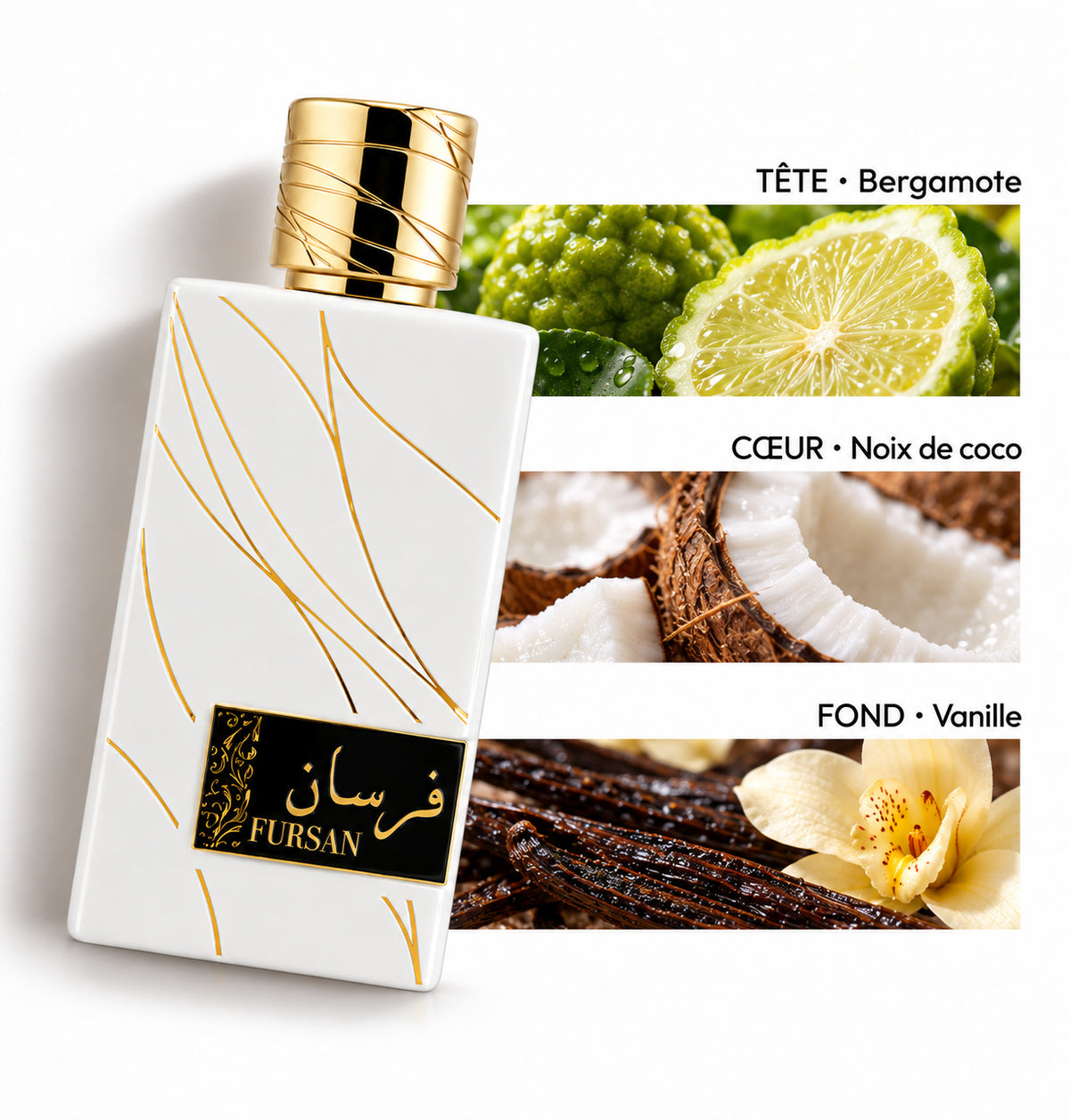 Fursan – Khadlaj — Flacon entier et bandes de notes
