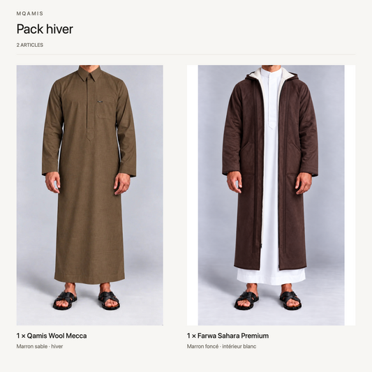 Pack hiver — composition complète du pack, articles et quantités