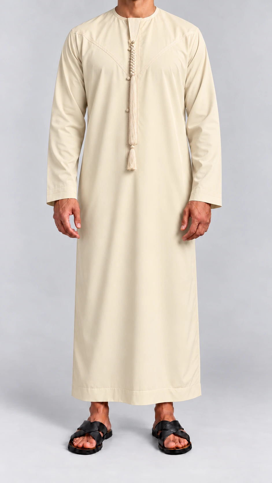qamis emirati classic creme face