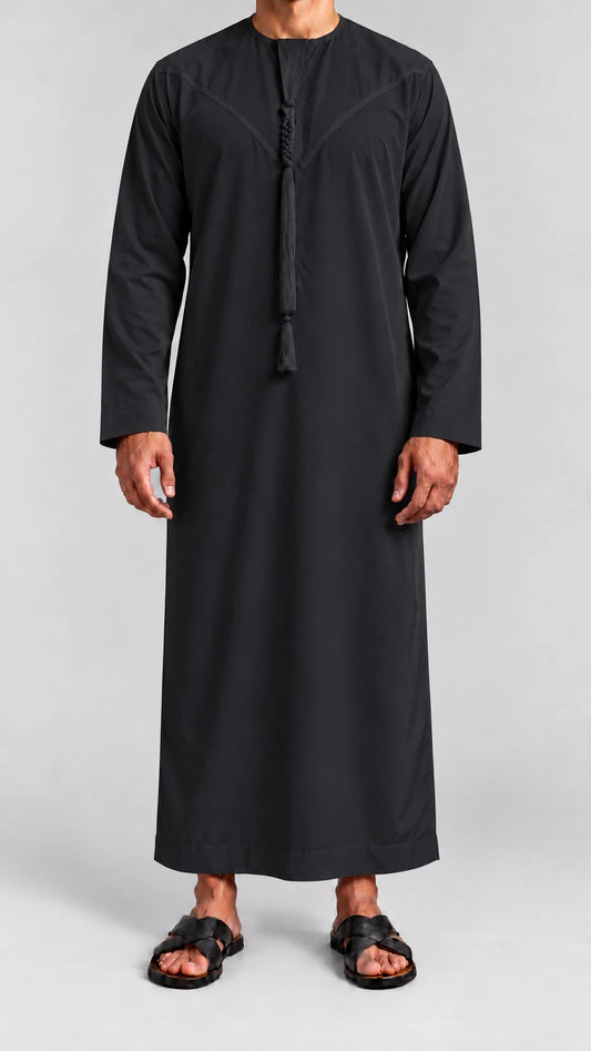 qamis emirati classic noir face
