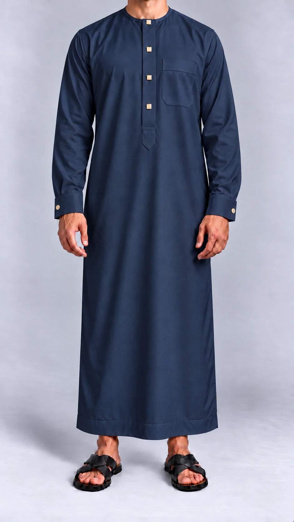 Qamis Saoudien Médine (boutons carrés)
