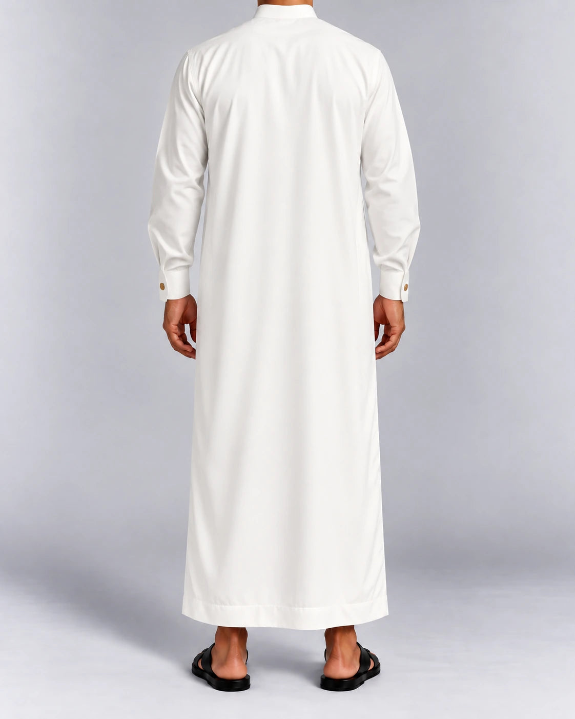 qamis saoudien royal blanc casse dos