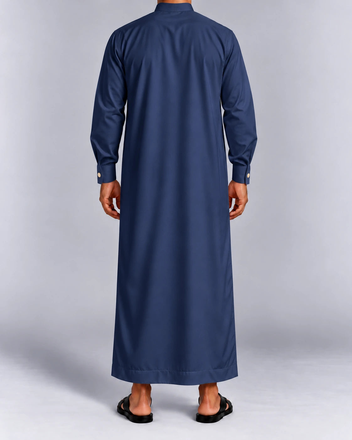 qamis saoudien royal bleu nuit dos