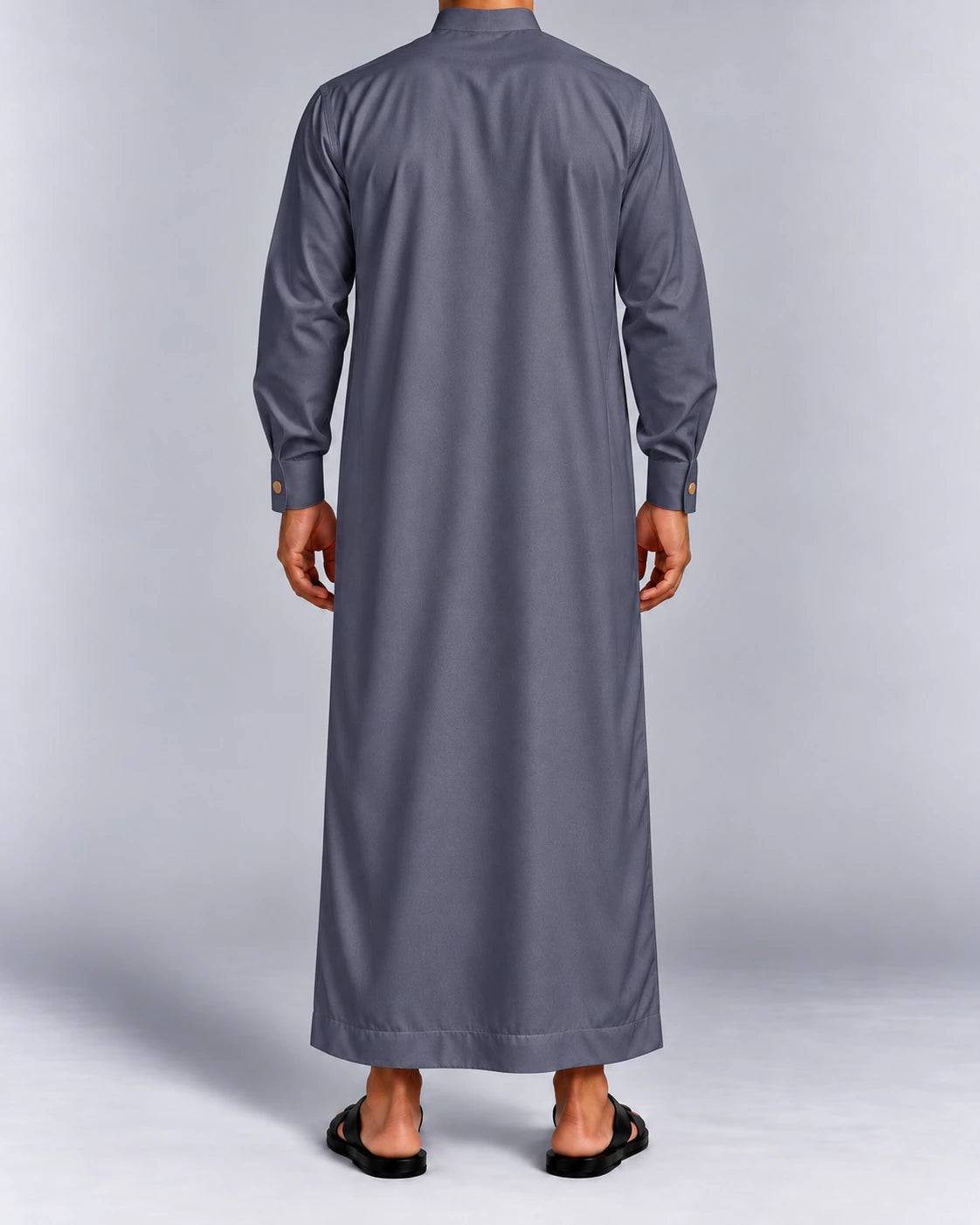 qamis saoudien royal gris quartz dos