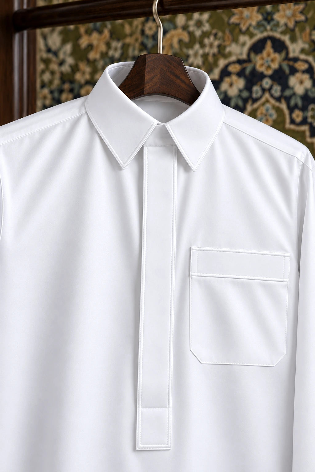 saudi noble blanc cintre tapisserie