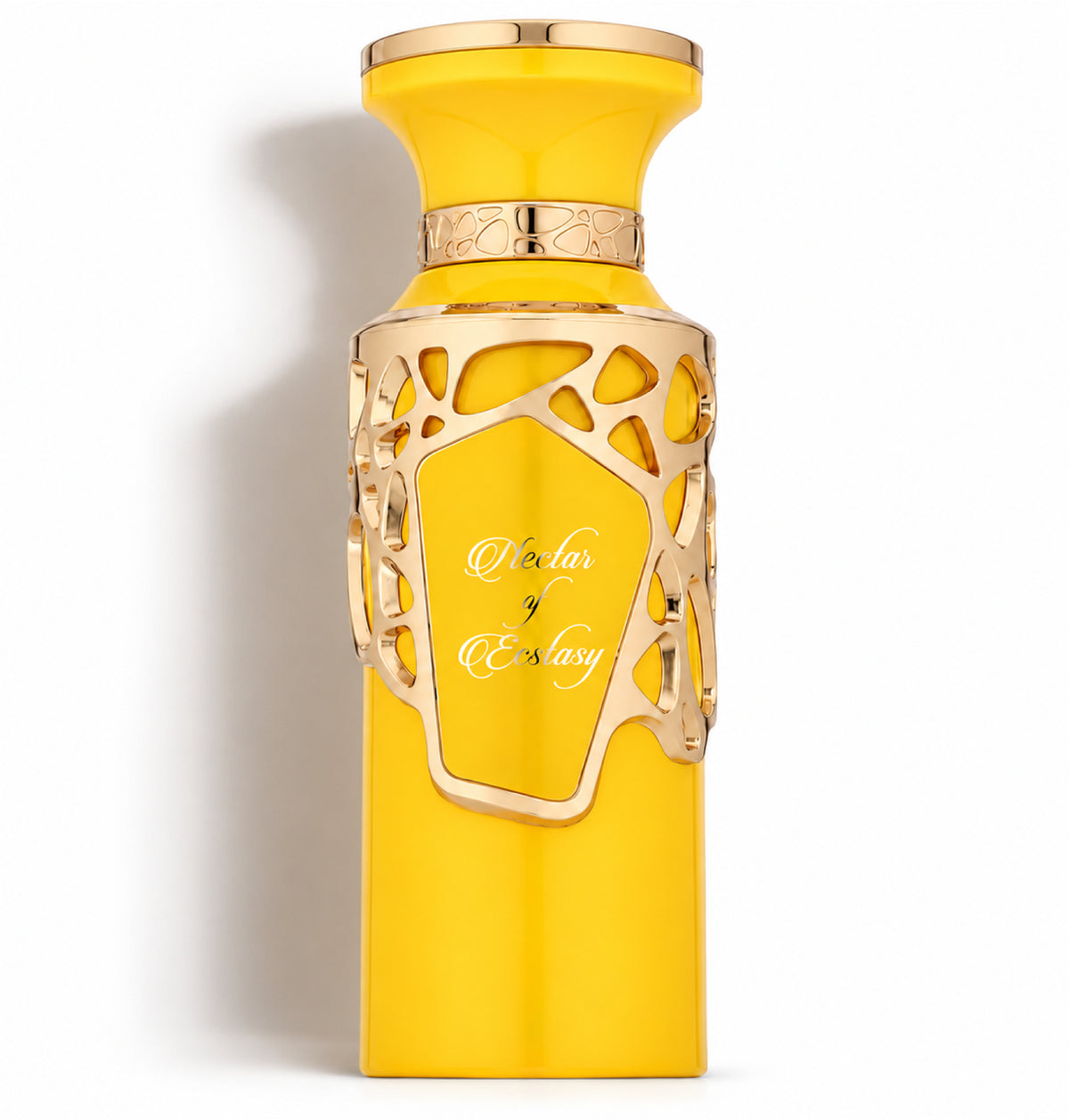 Nectar of Ecstasy – Fragrance World – flacon sur fond blanc avec ombre douce