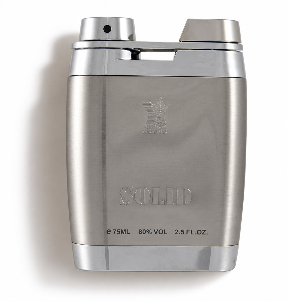 Solid – Arabian Oud (75 ml) – flacon sur fond blanc avec ombre douce