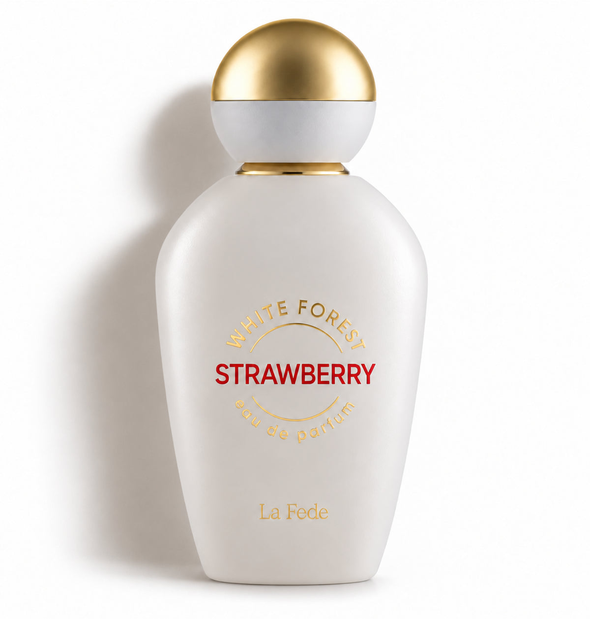 Strawberry White Forest – Khadlaj – flacon sur fond blanc avec ombre douce